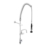 3Monkeez T 3M53106 Stainless Steel Single Bench Mount Pre Rinse With 6 Pot Filler