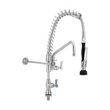 3Monkeez T 3M53112 C Compact Stainless Steel Single Bench Mount Pre Rinse With 12 Pot Filler