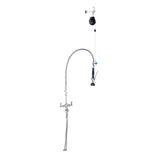 3Monkeez T 3M53500 Stainless Steel Line Retractor Dual Hob Mounted Pre Rinse Unit
