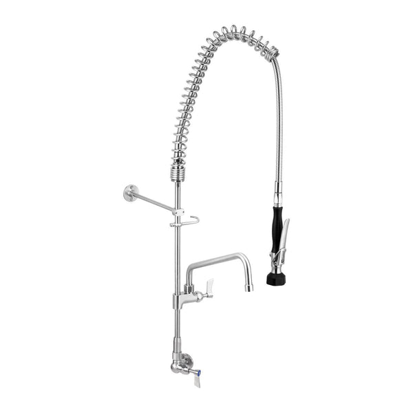 3Monkeez T 3M53712 Stainless Steel Single Wall Mount Pre Rinse With 12 Pot Filler