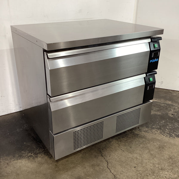 Polar DA996-A 2 Drawer Counter Fridge Freezer