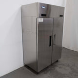 Atosa YBF9239GR 2 Solid Door Upright Fridge/Freezer Combo