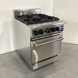 B&S OV-SB4 FF 4 Burner Range Oven