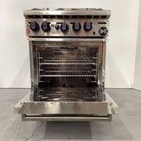 B&S OV-SB4 FF 4 Burner Range Oven