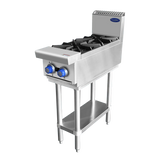 Cookrite AT80G2B-F-LPG, 2 Burner Cook Tops