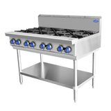 Cookrite AT80G8B-F-NG, 8 Burner Cook Tops