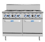 Cookrite AT80G8B-O-LPG, 8 Burners Oven
