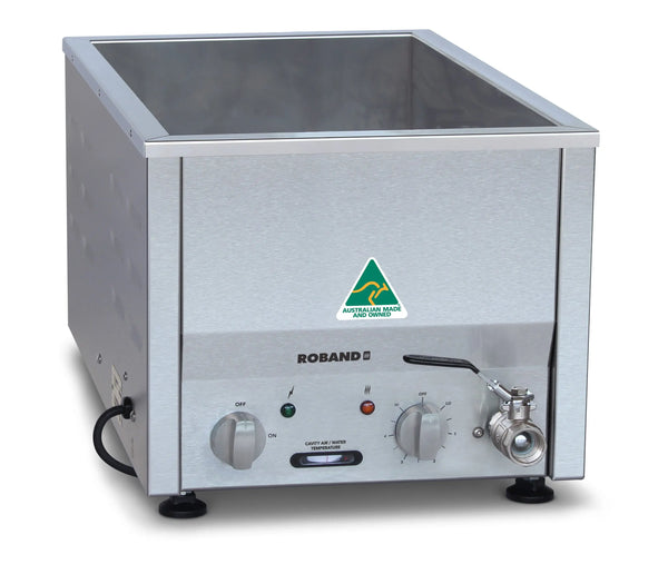 Roband BM21 Counter Top Bain Marie 2 x half size - Narrow Footprint, 2x1/2 size, Pans not included