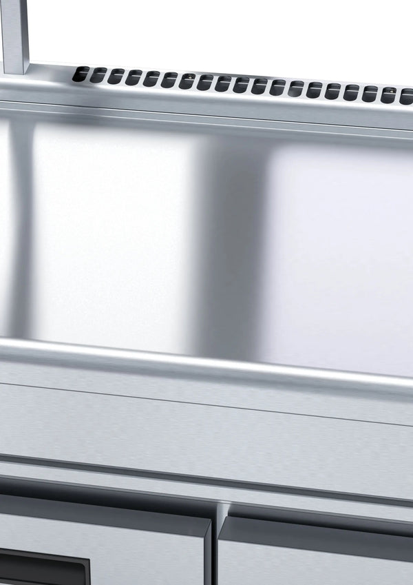 Waldorf 800 BTL8900S-RB, 900mm Bench with Salamander Support on Refrigerated Base