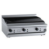 B+S Black CBR-9 900mm Char Broiler on Stand