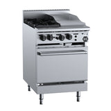 B+S K+ KOV-SB2-GRP3 Combination Oven with Two Open Burners and 300mm Grill Plate