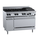 B+S Black OV-SB6 Six Burner Oven