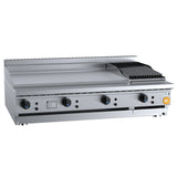 B+S K+ KBT-GRP9-CBR3BM Combination 900mm Grill Plate and 300mm Char Broiler Bench Mounted