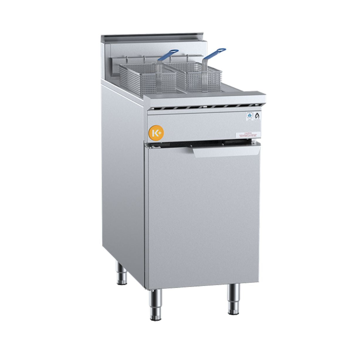 B+S K+ KTF-451S Split Pan Two Basket Turbo Fryer