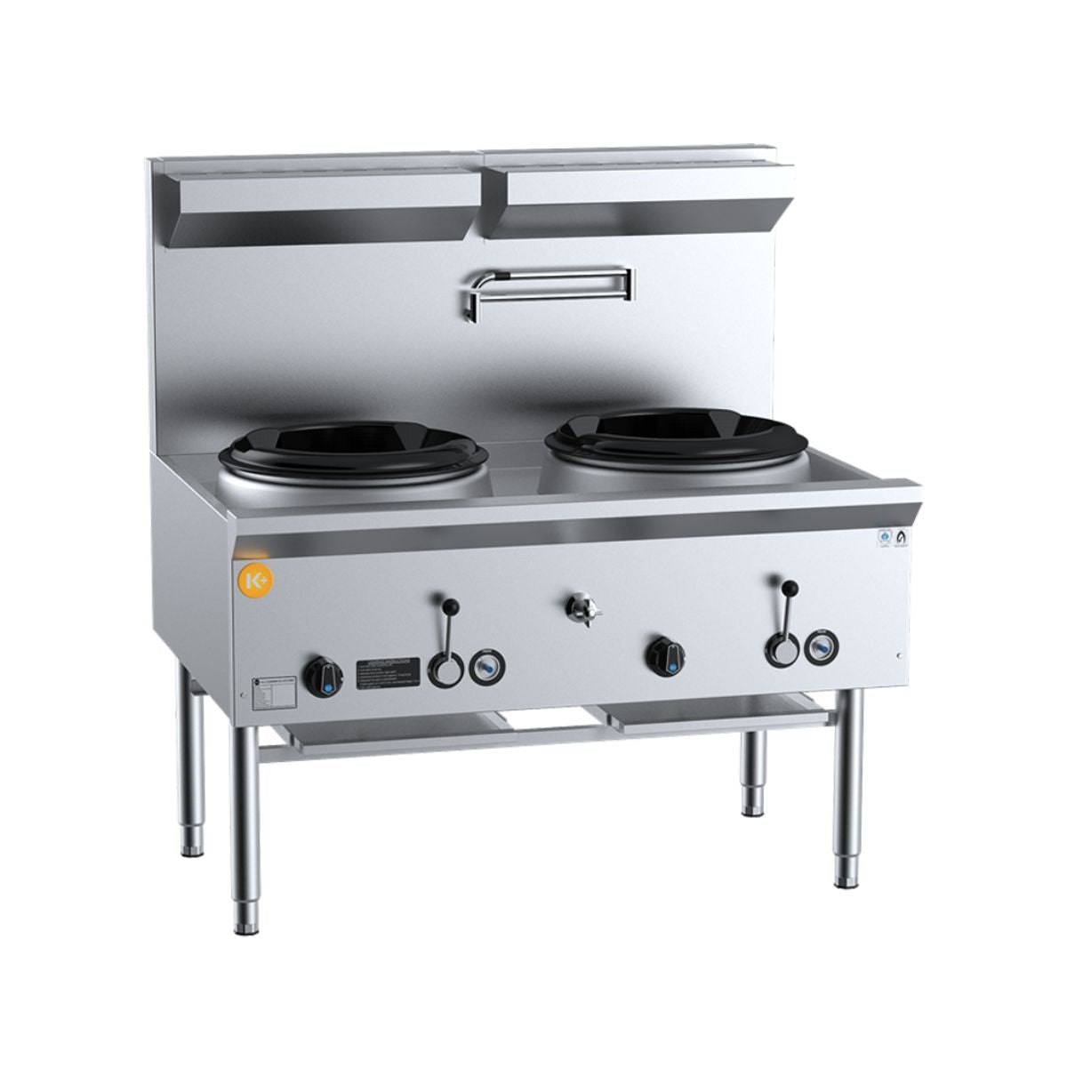 B+S K+ UFWWK-2 Two Hole Waterless Wok Table