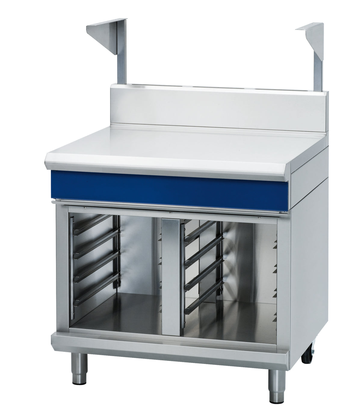 Blue Seal Evolution B90S-CB, 900mm Bench with Salamander Support on Cabinet Base