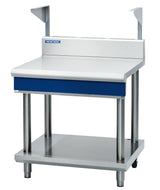 Blue Seal Evolution B90S-LS, 900mm Bench with Salamander Support with Leg Stand