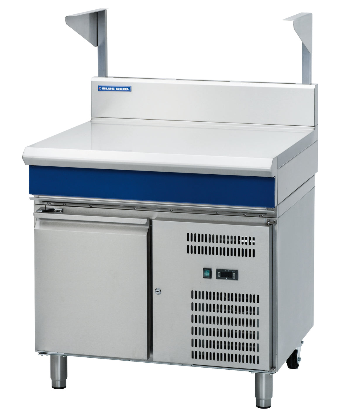 Blue Seal Evolution B90S-RB, 900mm Bench with Salamander Support on Refrigerated Base