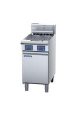 Blue Seal Evolution SF90-CB, 900mm Solid Fuel Char Grill Splashback Model with Cabinet Base