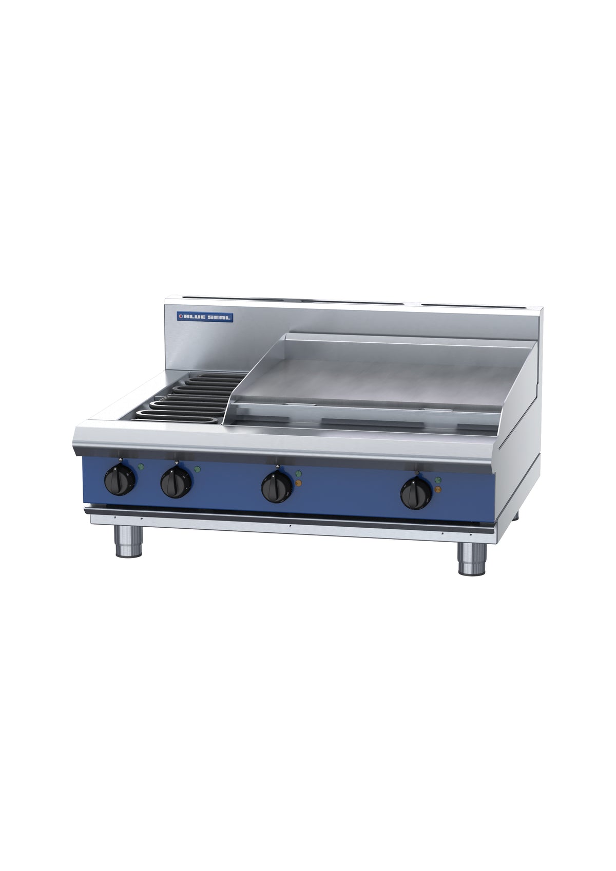 Blue Seal Evolution E516B-B, 2 Element with 600mm Griddle Cooktop with Bench Base