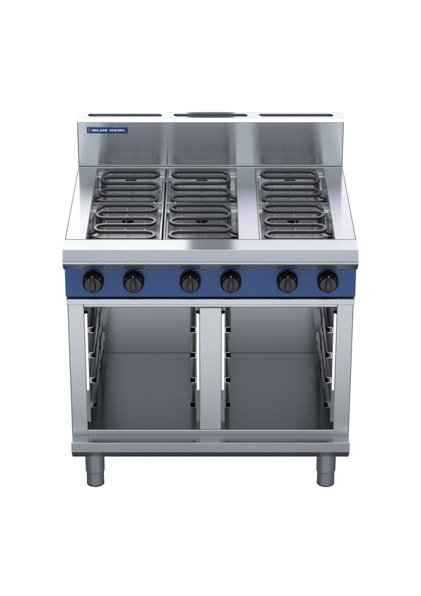 Blue Seal Evolution E516D-CB, 6 Element Cooktop with Cabinet Base