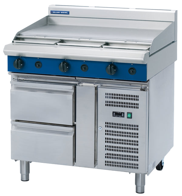 Blue Seal Evolution G516A-RB, 900mm Griddle with Refrigerated Base