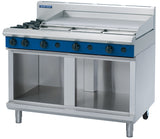 Blue Seal Evolution G518A-CB, 2 Burner with 900mm Griddle Cooktop with Cabinet Base