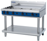 Blue Seal Evolution G518A-LS, 2 Burner with 900mm Griddle Cooktop with Leg Stand