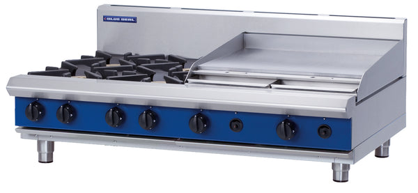 Blue Seal Evolution G518B-B, 4 Burner with 600mm Griddle Cooktop with Bench Base