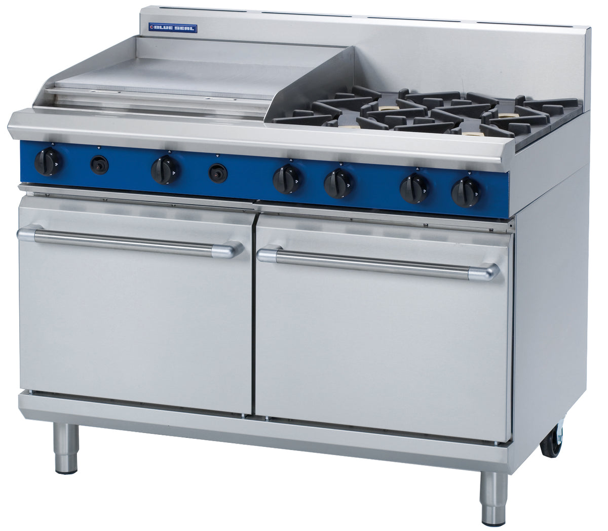 Blue Seal Evolution G528B, 4 Burner with 600mm Griddle Oven Range