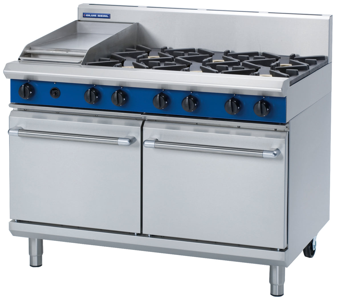 Blue Seal Evolution G528C, 6 Burner with 300mm Griddle Oven Range