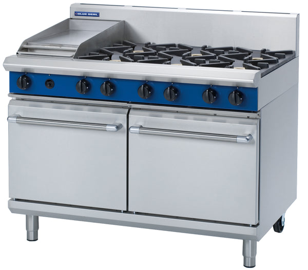 Blue Seal Evolution G528C, 6 Burner with 300mm Griddle Oven Range