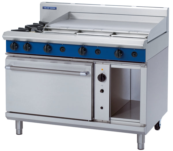 Blue Seal Evolution G58A, 2 Burner with 900mm Griddle Fan-Forced Oven Range