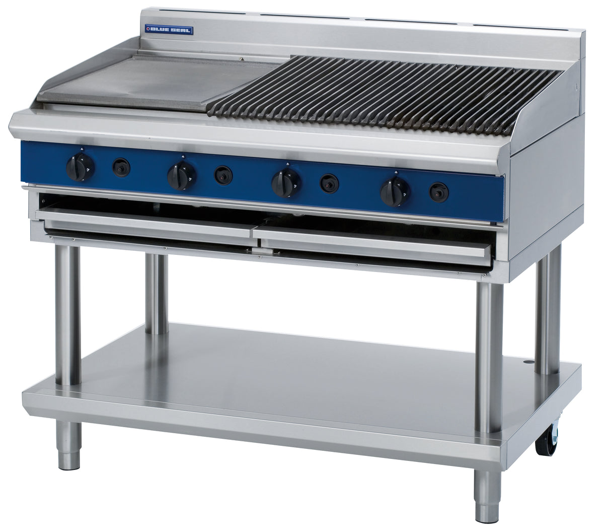 Blue Seal Evolution G598-B, 1200mm Char Grill with Bench Base