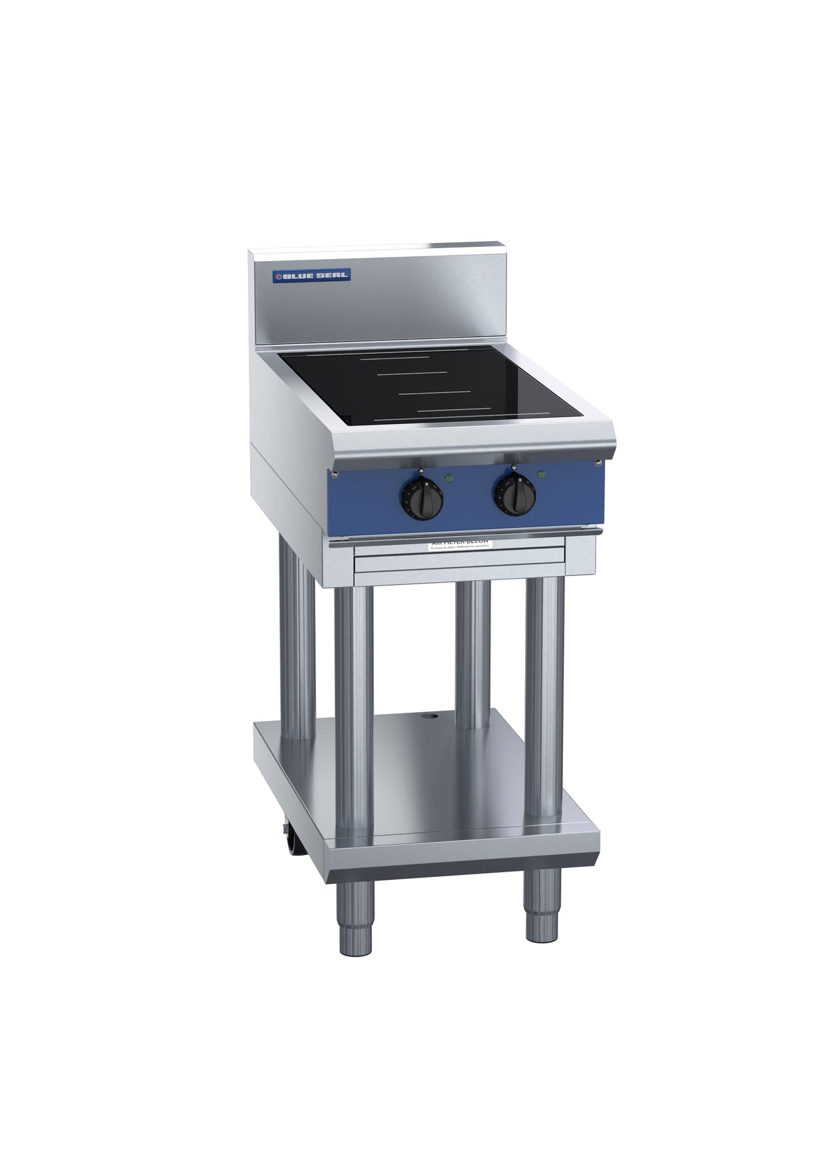Blue Seal Evolution IN512F-B, Double Zone Induction Cooktop with Bench Base