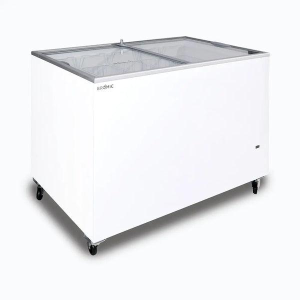 Bromic CF0400FTFG Chest Freezer With Flat Glass Sliding Lid