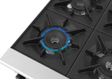 Cobra C6D-B, 4 Burner Cooktop with Bench Base