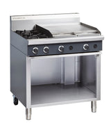 Cobra C9B, 2 Burner with 600mm Griddle Cooktop with Cabinet Base