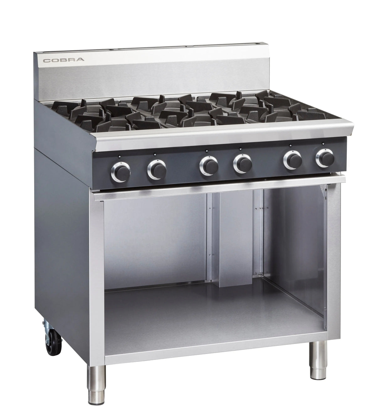Cobra C9D, 6 Burner Cooktop with Cabinet Base