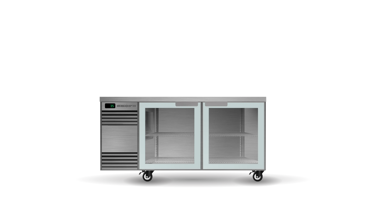 Skope CL.2.GSW BackBar 2 Glass Swing Door CounterLine Fridge