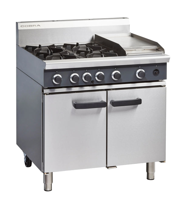 Cobra CR9C, 4 Burner with 300mm Griddle Oven Range