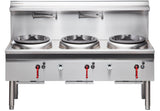 Cobra CW3H-CCC, Waterless Wok with 3 Chimney Burners