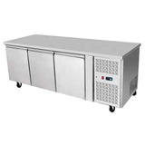 Atosa EPF3432, 3 Solid Door Under Counter Fridge 450L