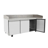 Atosa EPF3485, 3 Door Pizza Table Pizza Prep Fridge 560L