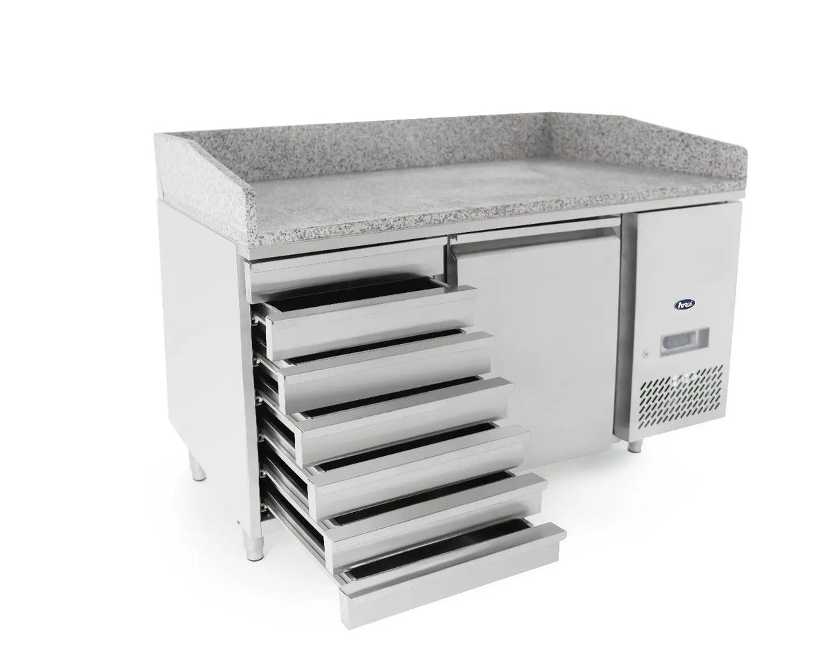 Atosa EPF3490, 1 Door Pizza Table Pizza Prep Fridge 180L