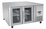 Atosa EPF3721, 2 Glass Door Under Counter Fridge 300L