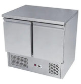 Atosa ESL3801, 2 Door Table Lid Saladette Prep Fridge 300L