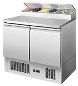 Atosa ESL3832, 2 Door Open Top Saladette Prep Fridge 300L