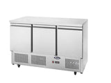 Atosa ESL3851, 3 Door Table Saladette Prep Fridge 380L