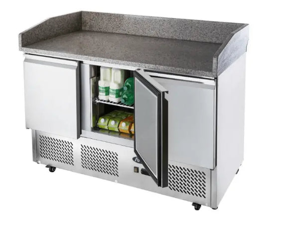 Atosa ESL3852, 3 Door Pizza Table Pizza Prep Fridge 380L